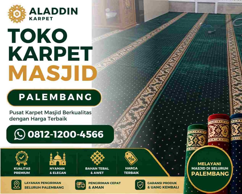 Karpet Custom Palembang Untuk Masjid Rapi Dan Tahan Lama